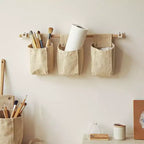 Panier mural de rangement Alilang avec poche frontale et toile renforcée