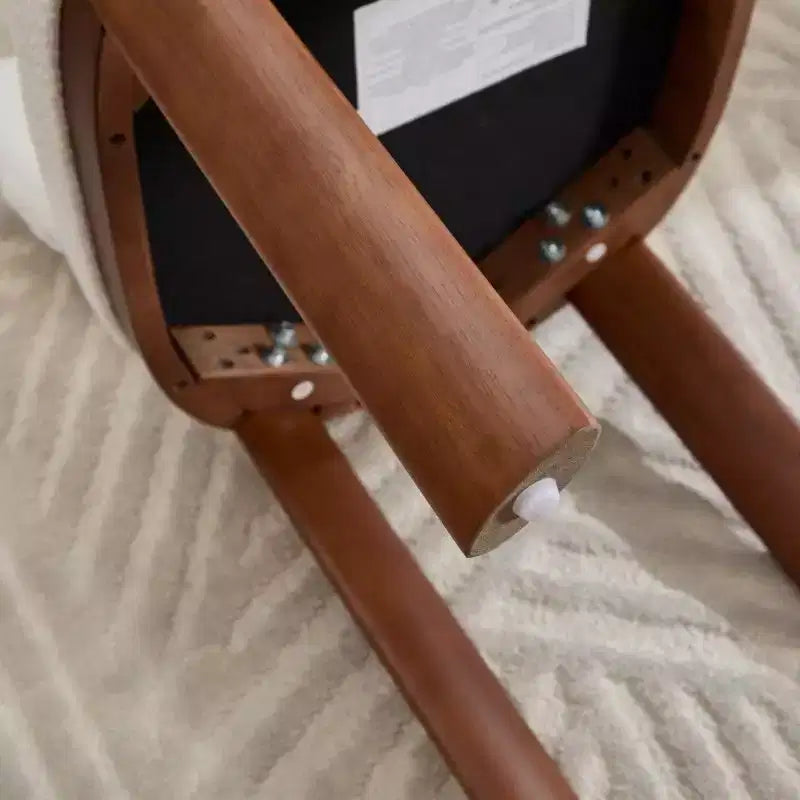 Lot de 2 chaises de salle à manger modernes en bois avec assises rembourrées douces, chaises d'appoint élégantes sans accoudoirs pour cuisine ou salle à manger-Panipeachy