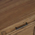 Jofran, Table d'appoint rustique de transition en bois Claremont avec rangement