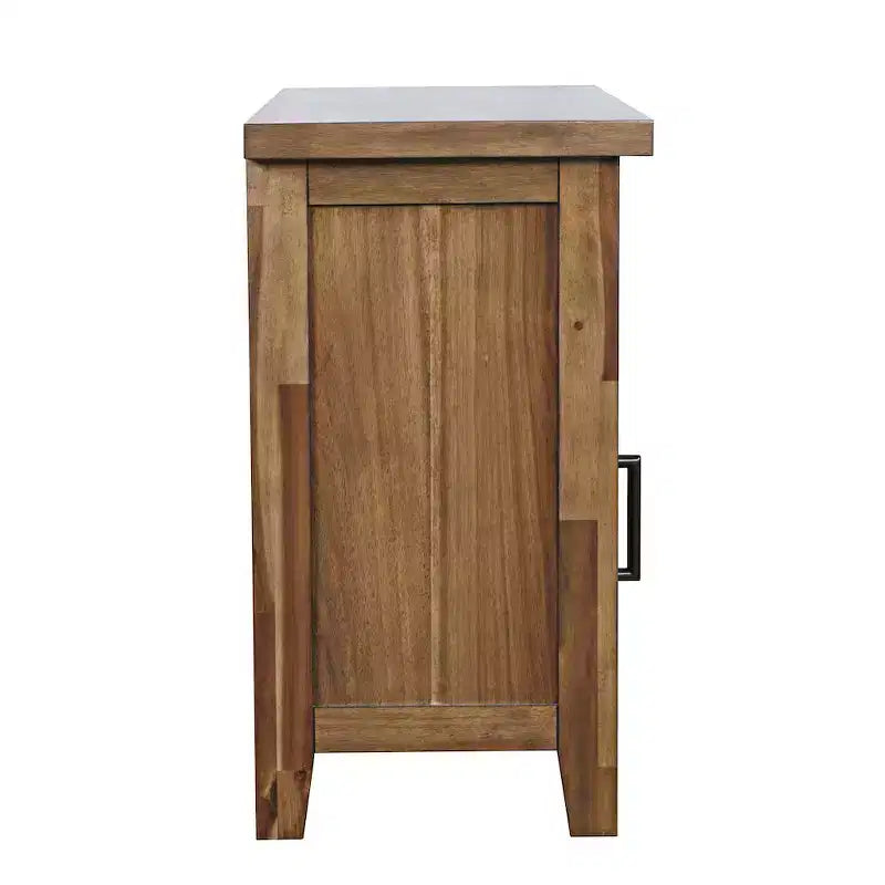 Jofran, Table d'appoint rustique de transition en bois Claremont avec rangement