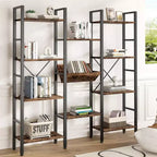 Celebalcony 71.6H x 57.8W Bookcase, 4 Tier Bookshelf with 11 Open Display Shelves,Large Etagere Bookshelf Open Shelves for Home,Office