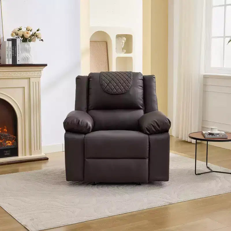 Fauteuil inclinable adulte GustoWave avec chauffage et massage, inclinable manuel réglable à 135° avec poches latérales de rangement et télécommande