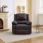 Fauteuil inclinable adulte GustoWave avec chauffage et massage, inclinable manuel réglable à 135° avec poches latérales de rangement et télécommande