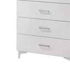 Commode Royal Hampton 5 tiroirs avec cadre en bois, blanche