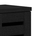 Galano Meuble à Chaussures 3 Portes 16 Paires avec Étagères Réglables Chêne Noir 45.3 L 13 P 28 H