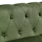 Canapé moderne, canapé classique en velours tapissé avec garniture cloutée, causeuse à bras roulés avec dossier capitonné pour salon, chambre à coucher, bureau.