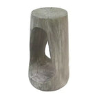 MAYEERTY 1 Table d'appoint moderne creuse en MGO, Table d'appoint artistique pour salon, chambre, patio extérieur