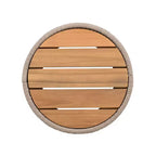 MAYEERTY Table d'appoint moderne rustique, 1 paquet, en bois d'acacia et corde, pour salon, chambre, patio