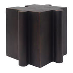 MAYEERTY 1 Pack Table d'appoint modulable en forme de puzzle, Table basse artistique en MGO pour salon intérieur/extérieur, patio