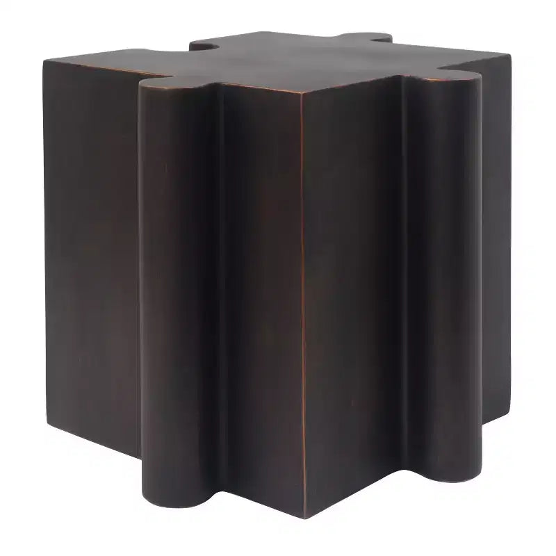 MAYEERTY 1 Pack Table d'appoint modulable en forme de puzzle, Table basse artistique en MGO pour salon intérieur/extérieur, patio