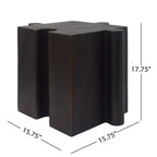MAYEERTY 1 Pack Table d'appoint modulable en forme de puzzle, Table basse artistique en MGO pour salon intérieur/extérieur, patio