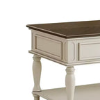 Table basse de ferme avec tiroir, table basse rectangulaire vintage avec roulettes verrouillables pour salon