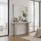 Royal Hampton Dresser Mirror, White Solid Wood, 38 Inch Stylish Square Frame