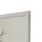 Miroir de commode Royal Hampton, bois massif blanc, cadre carré élégant de 38 pouces