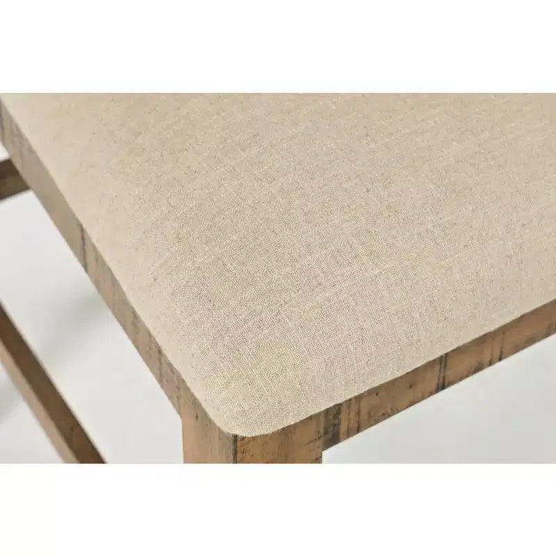 Jofran, tabouret de comptoir rembourré en bois massif style rustique Telluride (lot de 2)
