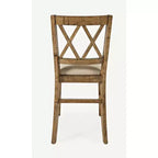 Jofran, tabouret de comptoir rembourré en bois massif style rustique Telluride (lot de 2)
