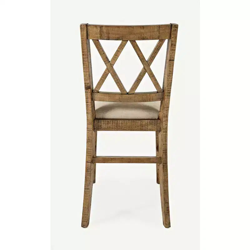 Jofran, tabouret de comptoir rembourré en bois massif style rustique Telluride (lot de 2)