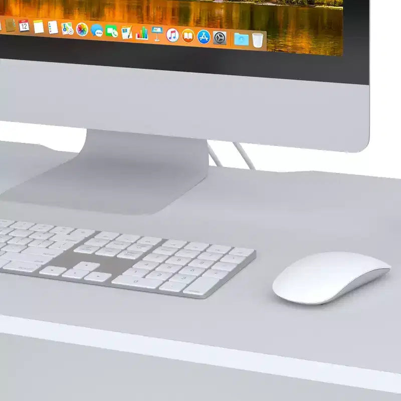 Bureau d'ordinateur en L HOMLUX 53, bureau d'angle avec compartiment ouvert et 2 trous passe-câbles