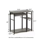 HOMLUX 31 Bureau d'ordinateur avec étagère de rangement, tiroir clavier coulissant et support pour multiprise