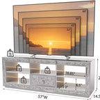Meuble TV Karl Home Silver avec miroir