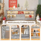Meuble TV Karl Home Silver avec miroir