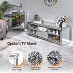 Meuble TV Karl Home Silver avec miroir