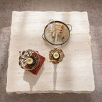 Table basse carrée GDFStudio Kashton Modern 35 en béton léger