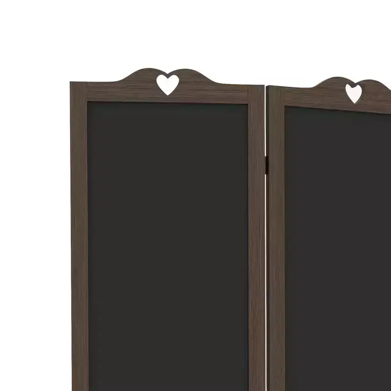 Paravent en bois avec tableau noir, paravent pliable à 4 panneaux pour bureau à domicile, 1,68 m