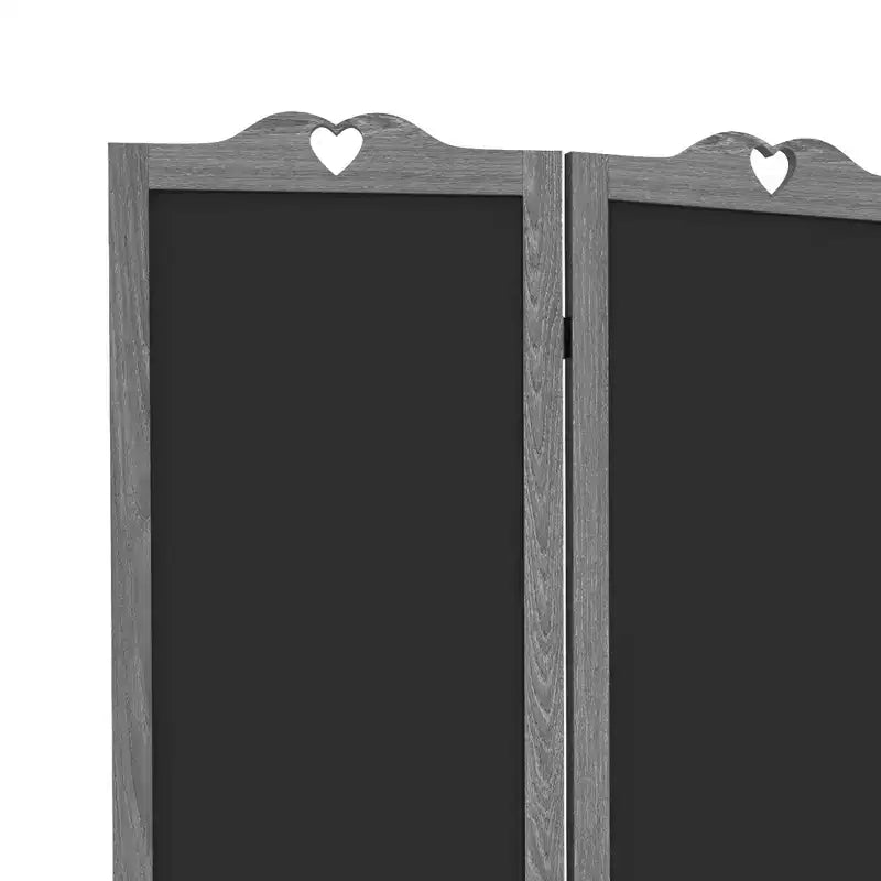 Paravent en bois avec tableau noir, paravent pliable à 4 panneaux pour bureau à domicile, 1,68 m