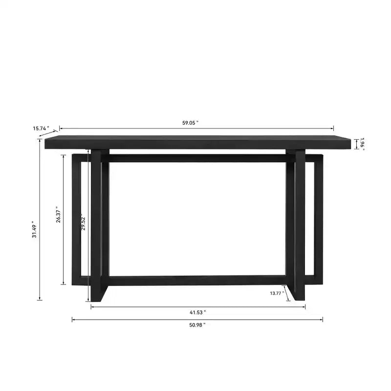 59 Table console d'entrée moderne, Table de couloir pour salon, ou derrière un canapé - Panipeachy