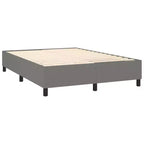 Cadre de lit moderne en polyester gris foncé, grandeur double