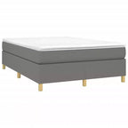 Cadre de lit Gris foncé Tissu 100% polyester, contreplaqué, bois composite