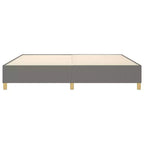 Cadre de lit Gris foncé Tissu 100% polyester, contreplaqué, bois composite