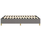 Cadre de lit Gris foncé Tissu 100% polyester, contreplaqué, bois composite