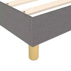 Cadre de lit Gris foncé Tissu 100% polyester, contreplaqué, bois composite