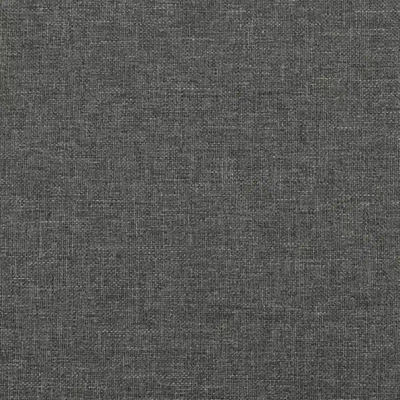 Cadre de lit Gris foncé Tissu 100% polyester, contreplaqué, bois composite