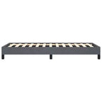 Cadre de lit Velours gris foncé (100 % polyester), contreplaqué, bois composite