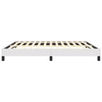 Cadre de lit Cuir synthétique blanc, contreplaqué, bois manufacturé King