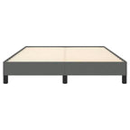 Cadre de lit gris foncé 100 % polyester, contreplaqué, bois composite Grand lit