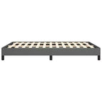 Cadre de lit gris foncé 100 % polyester, contreplaqué, bois composite Grand lit