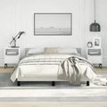 Bed Frame With Headboard Light Grey