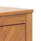 Buffet Galano avec portes à motifs chevrons 112,5 cm L 40 cm P 76 cm H