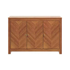 Buffet Galano avec portes à motifs chevrons 112,5 cm L 40 cm P 76 cm H