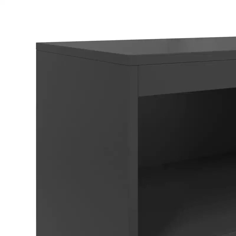vidaXL Meuble haut noir Acier 68,5x38,5x123,5 cm Meuble haut Rectangulaire