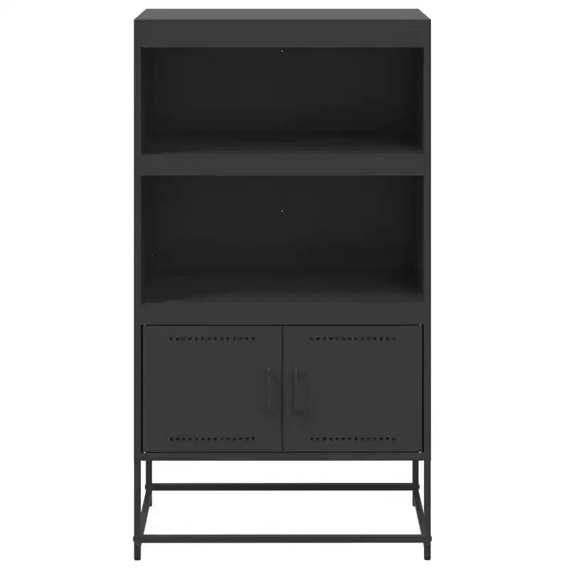 vidaXL Meuble haut noir Acier 68,5x38,5x123,5 cm Meuble haut Rectangulaire