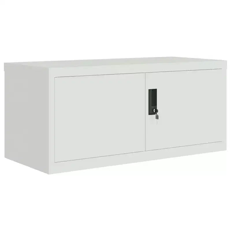 vidaXL Classeur gris clair en acier enduit de poudre 89,9 x 40 x 109,9 cm