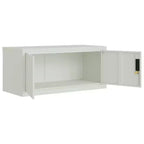 vidaXL Classeur gris clair en acier enduit de poudre 89,9 x 40 x 109,9 cm