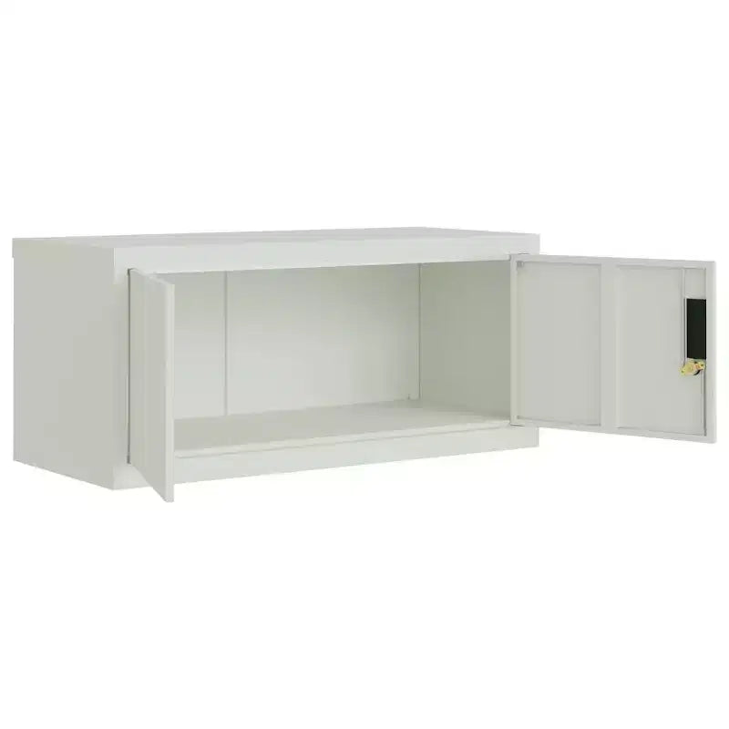 vidaXL Classeur gris clair en acier enduit de poudre 89,9 x 40 x 109,9 cm