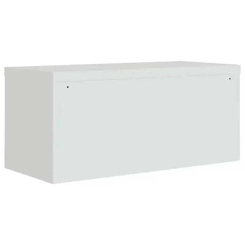 vidaXL Classeur gris clair en acier enduit de poudre 89,9 x 40 x 109,9 cm