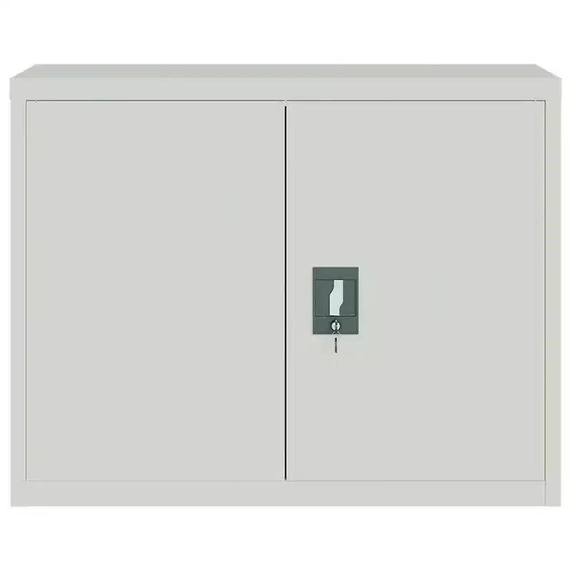 vidaXL Classeur gris clair en acier enduit de poudre 89,9 x 40 x 109,9 cm